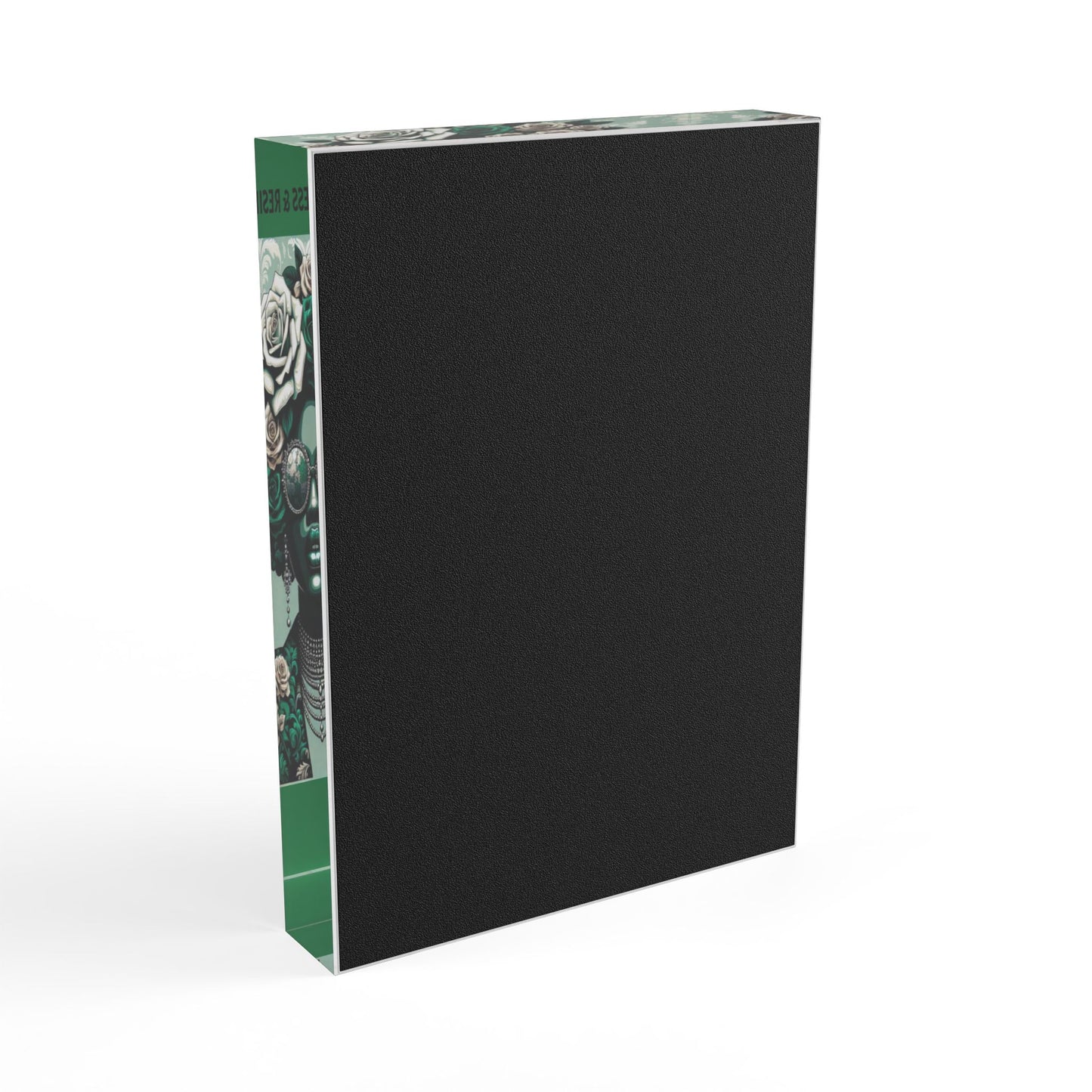 Inspirational Photo Block - 'I Am Relentless & Resilient!' Stylish Décor for Motivation and Empowerment