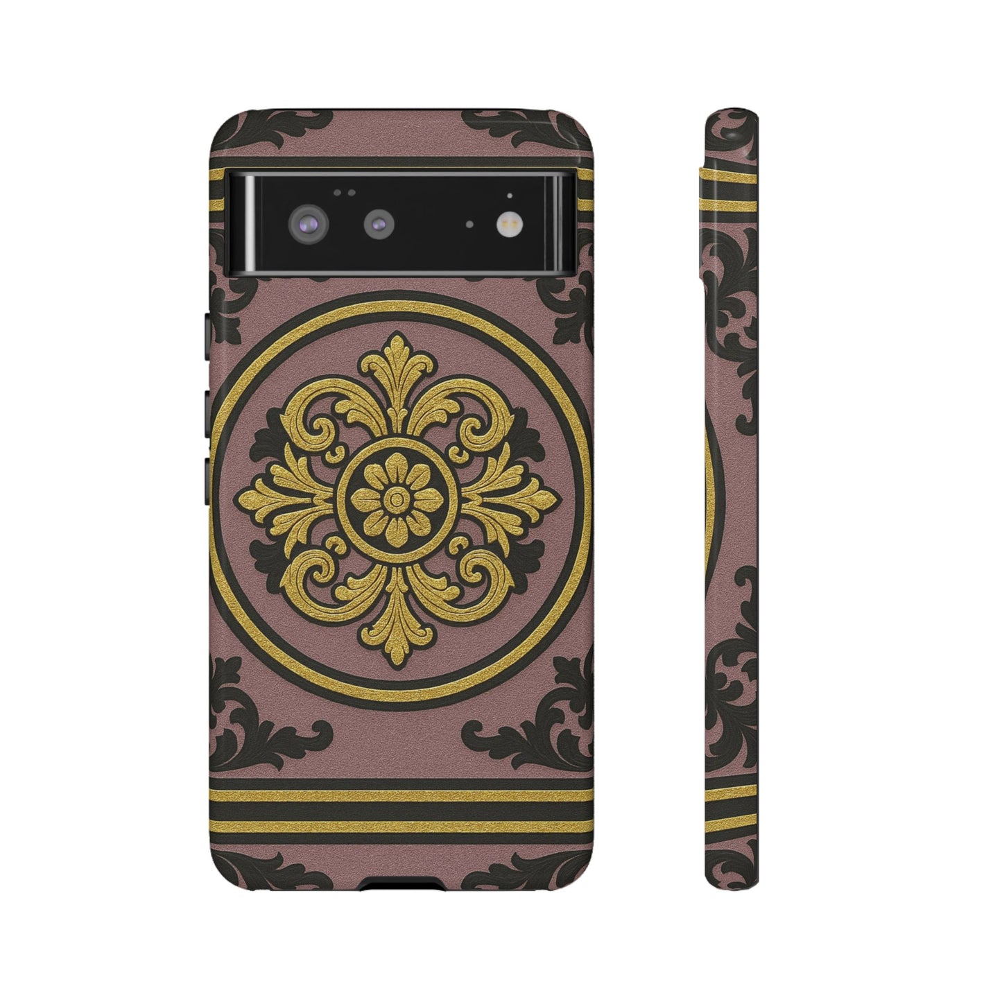 Gilded Mauve With Gold-Black Baroque Tough Cases