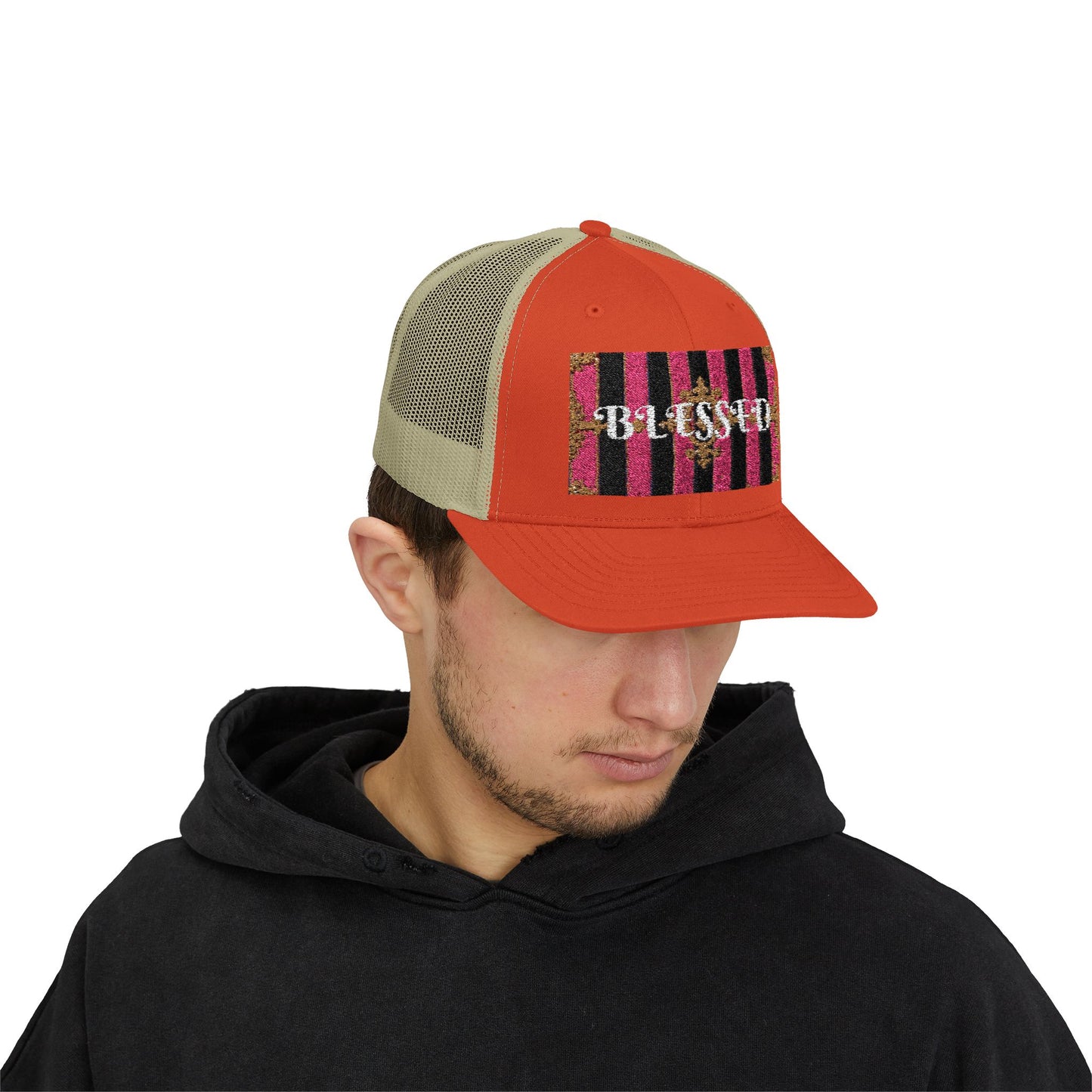 Blessed Snapback Trucker Cap, Inspirational Hat, Casual Headwear, Faith-Based Gift, Trendy Accessory, Ideal for Daily Wear