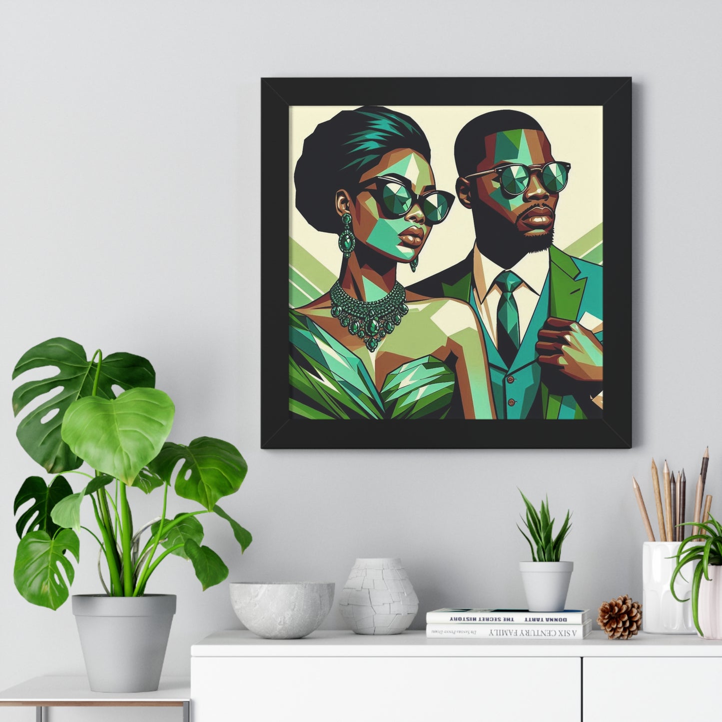 Stylish Framed Vertical Poster - Modern Art for Home Decor - "Legacy in Motion"
