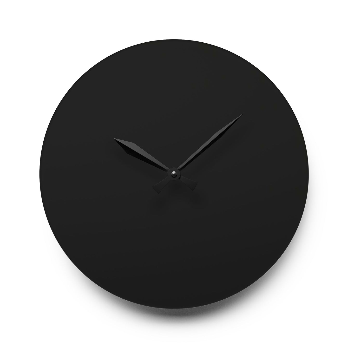 Minimalist Black Modern Acrylic Wall Clock, Stylish Home Decor Clock, Unique Gift for Office, Contemporary Wall Art, Timeless Design