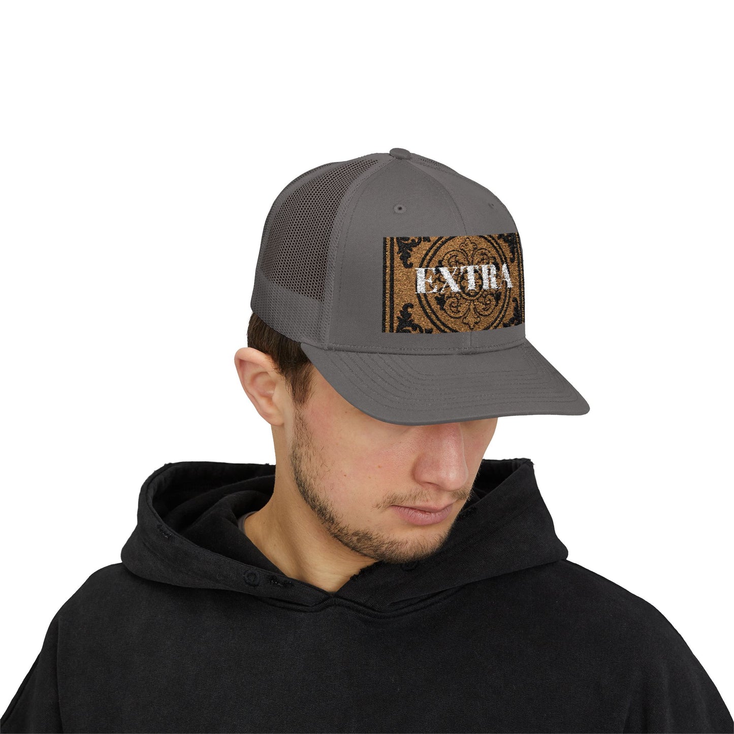 Stylish Extra Baroque Trucker Cap with Vintage Design - Perfect for Casual Outings, Summer Festivals, and Gift Giving, Fashion Hat, Trendy Headwear