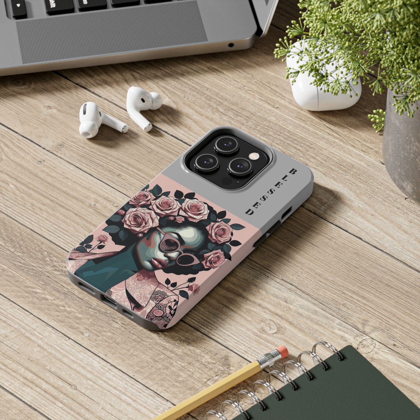 Blessed Floral Tough Phone Cases | Unique Gift for Her, Gift for Mom, Stylish Protection, Birthday Present, Black Girl Art