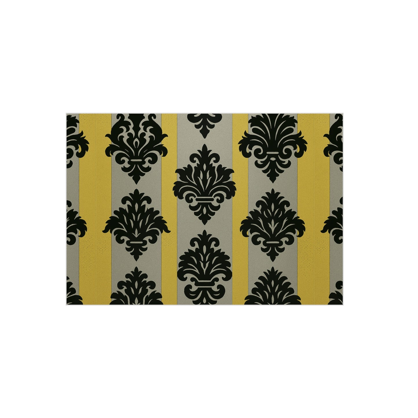 Stylish Foam Board, Elegant Decor Display, Home Office Organization, Craft Projects, Wedding Decor - Silver & Gold Striped Black Baroque