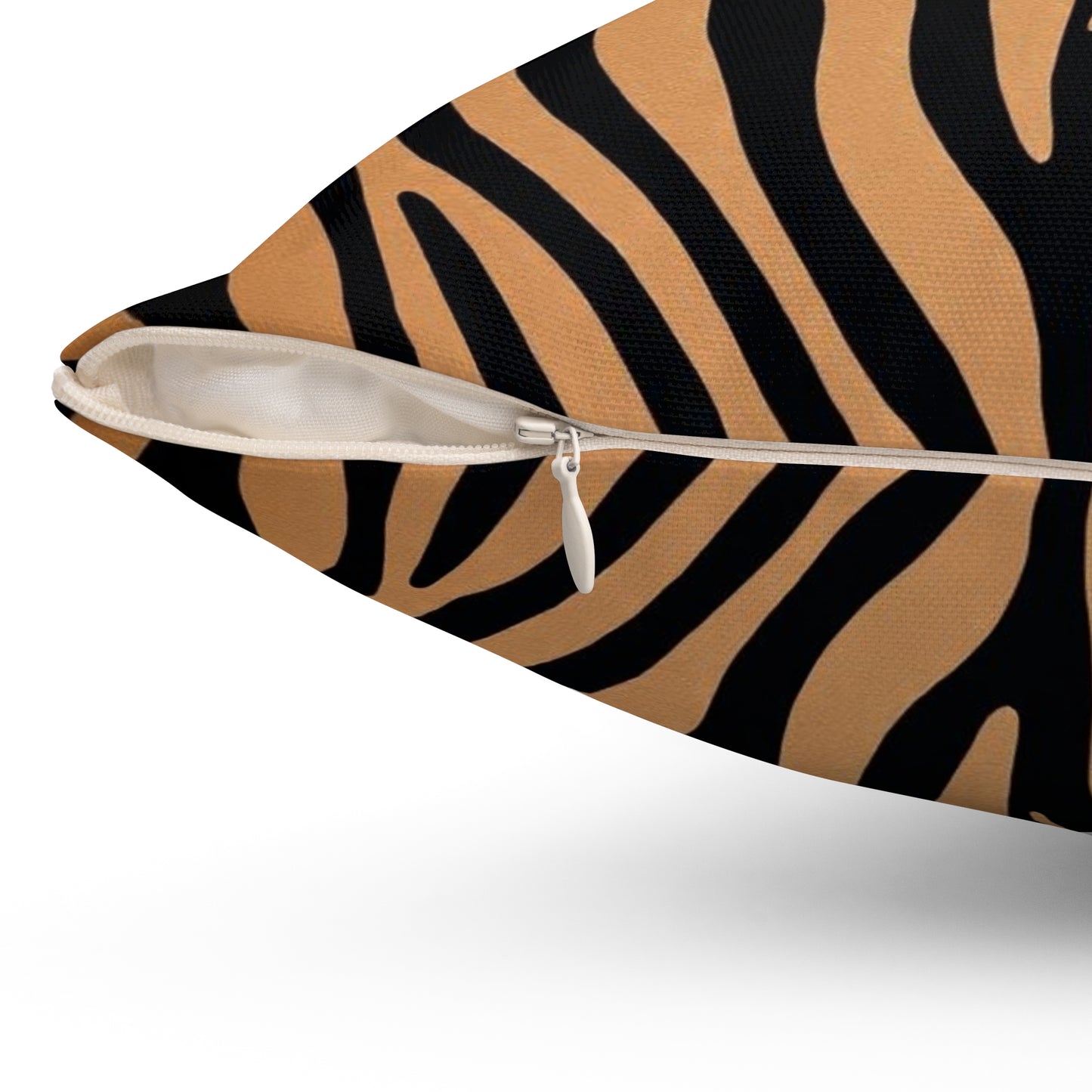 Chic Zebra Stripe Square Pillow - Stylish Home Décor
