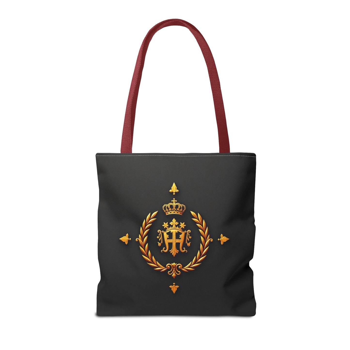 Luxurious Gold Emblem Tote Bag | Chic Shoulder Bag, Everyday Carryall, Great Gift for Her, Eco-Friendly Shopping Bag - Gold Crest