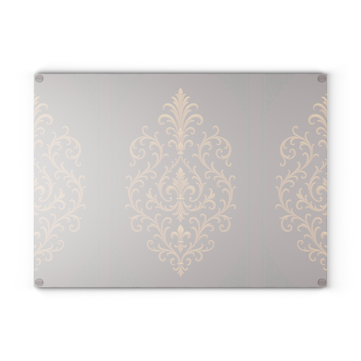 Dusk Burgundy-Black & Gold Baroque Glass Cutting Board — Elegant Kitchen Decor & Serving Board