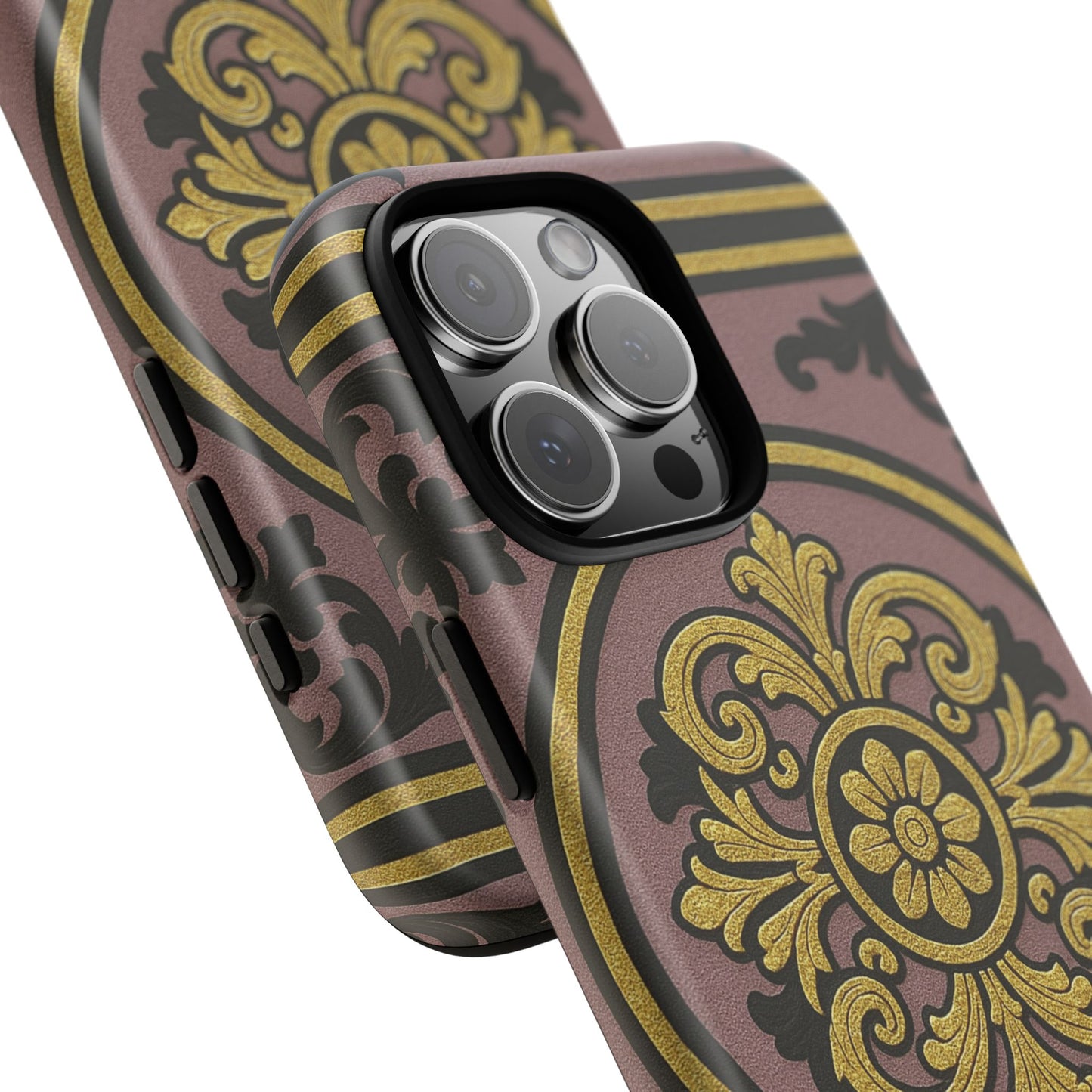 Gilded Mauve With Gold-Black Baroque Tough Cases