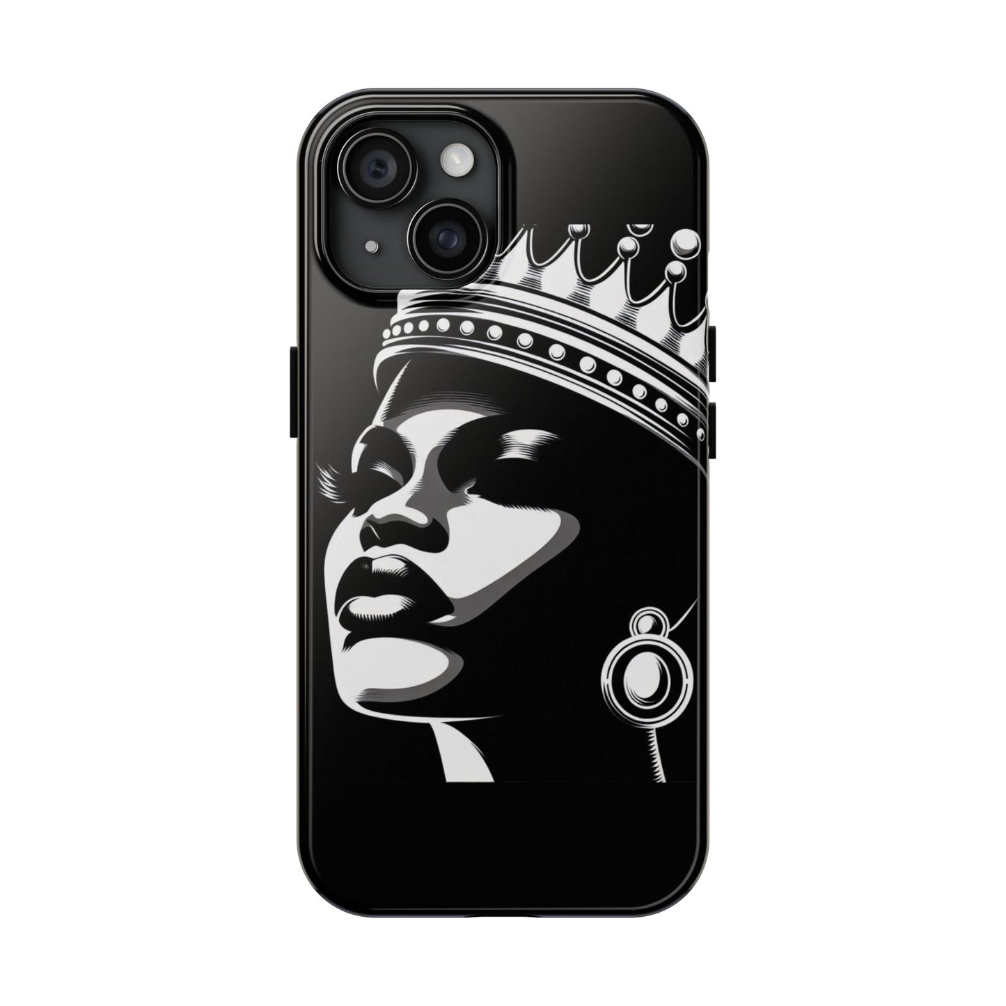 Regal Queen Tough Phone Case, Stylish Phone Cover, Gift for Her, Birthday, Empowerment, Bold Statement, Durable Phone Accessory