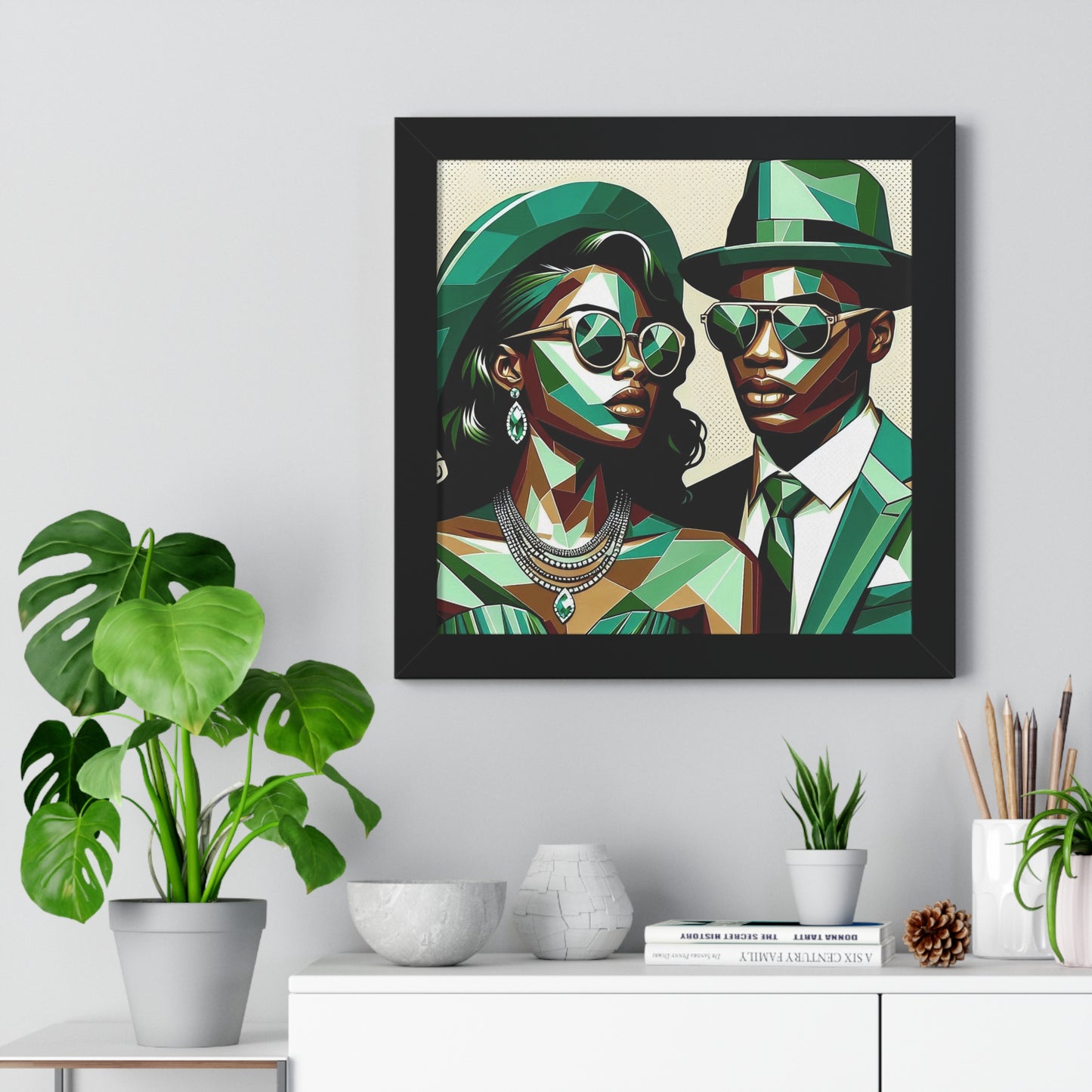 Stylish Framed Vertical Poster - Modern Art for Home Decor - "Built to Lead. Born to Inspire."