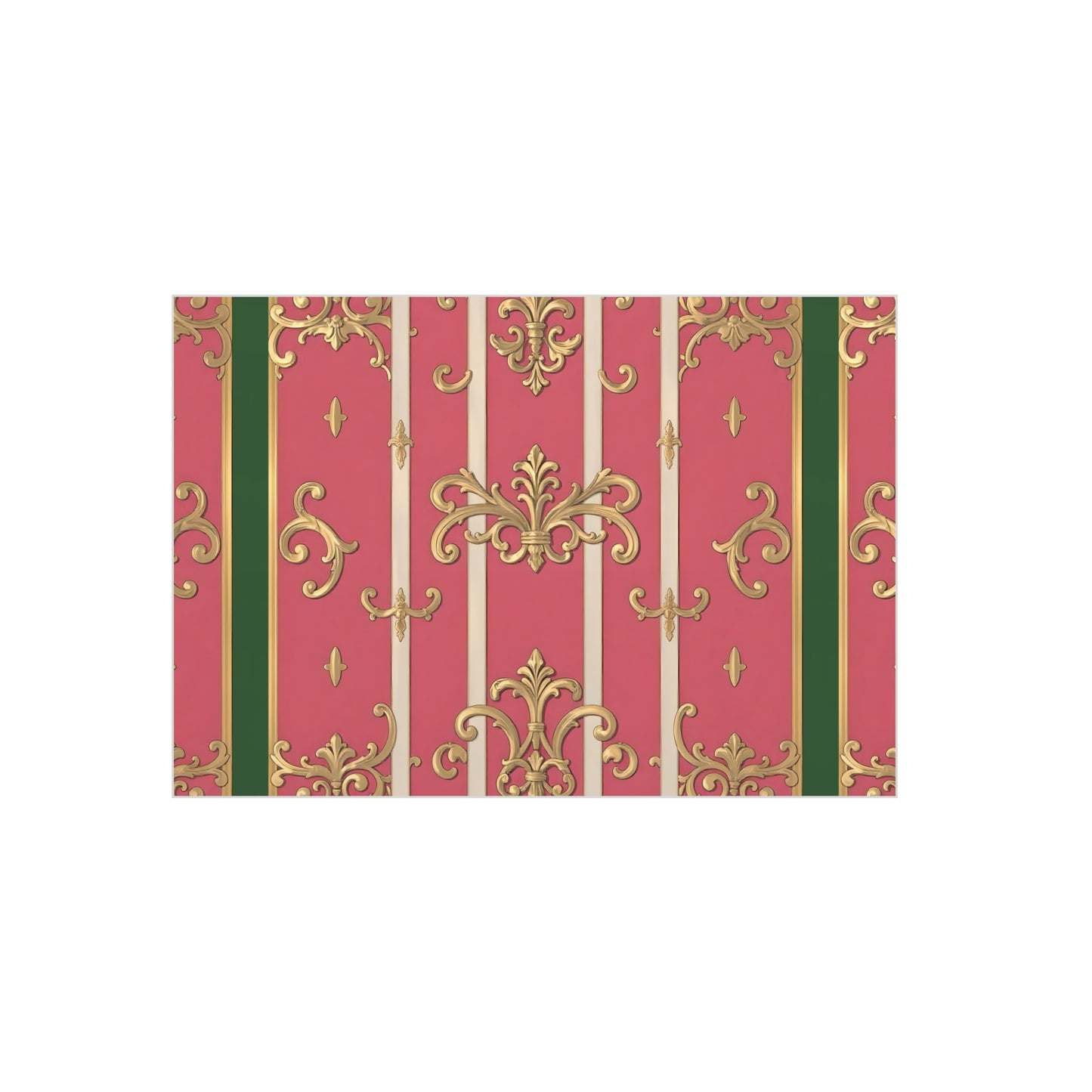 Elegant Green Border Pink & Gold Foam Board Decor - Party Backdrop, Art Display, Home Decor, Event Decoration, Wall Art