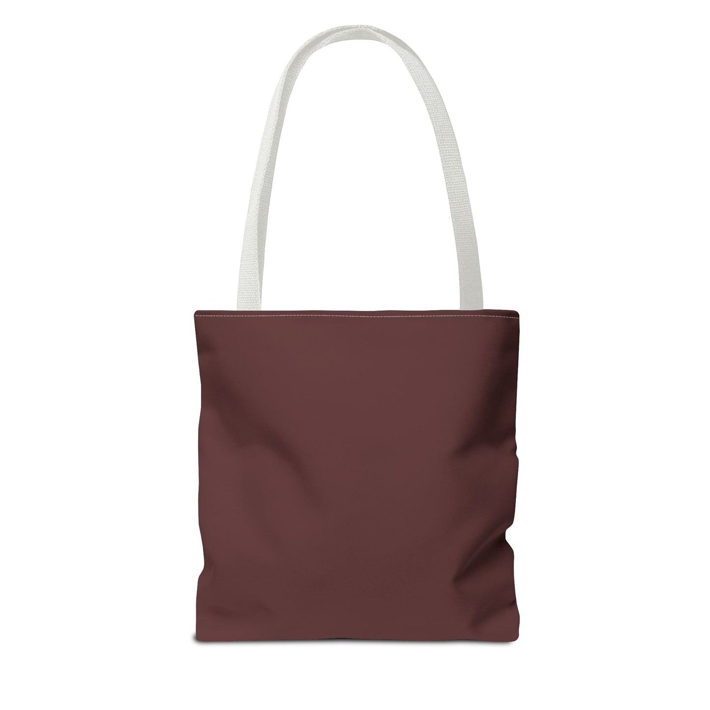 Stylish Brown Merlot All-Over Print Tote Bag, Eco-Friendly Shopping Bag, Reusable Grocery Tote, Personalized Gift, Trendy Handbag