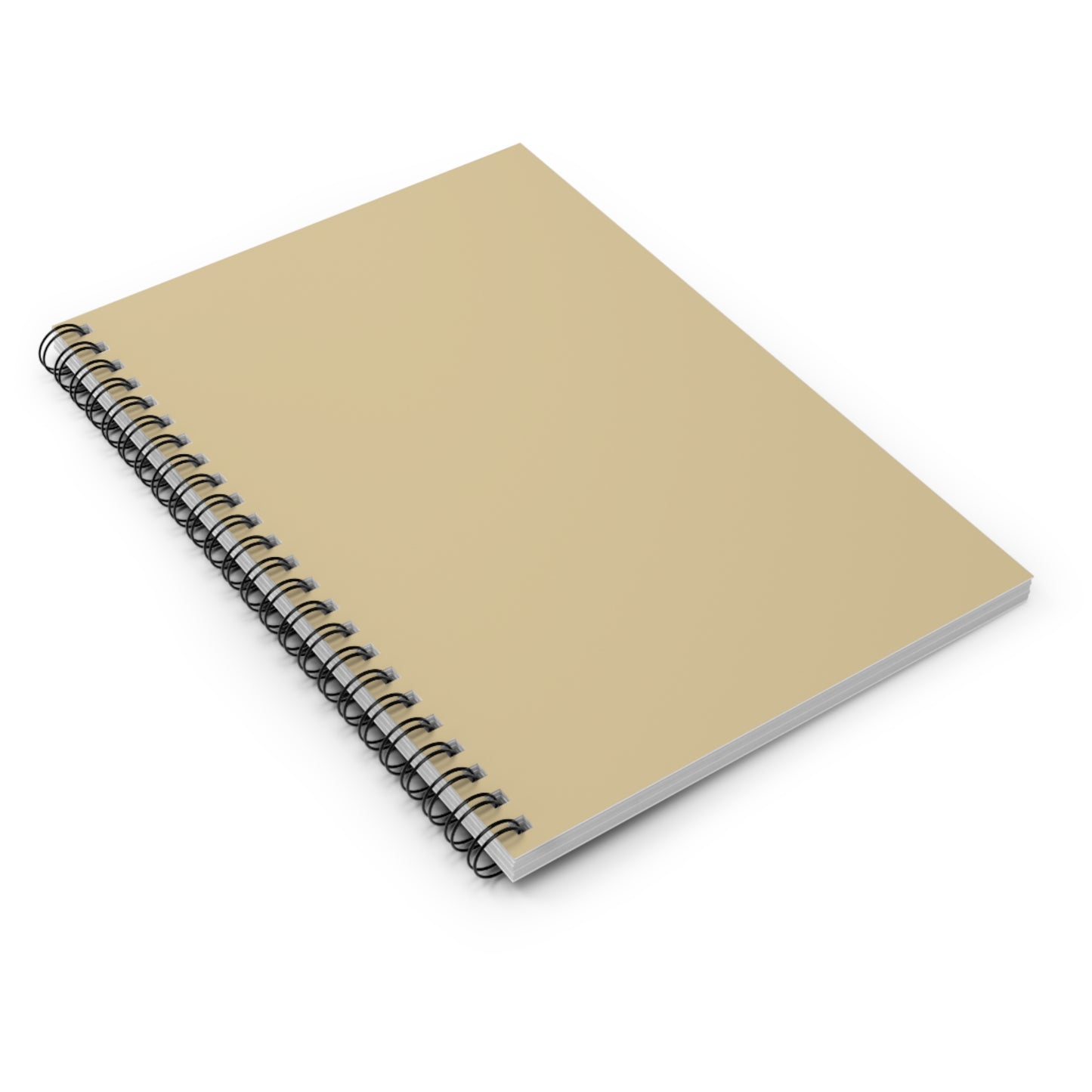 Vanilla Wheat Elegant Spiral Notebook - Ruled Line Journal for Note-Taking, Study, Doodle, Gift, School Supplies