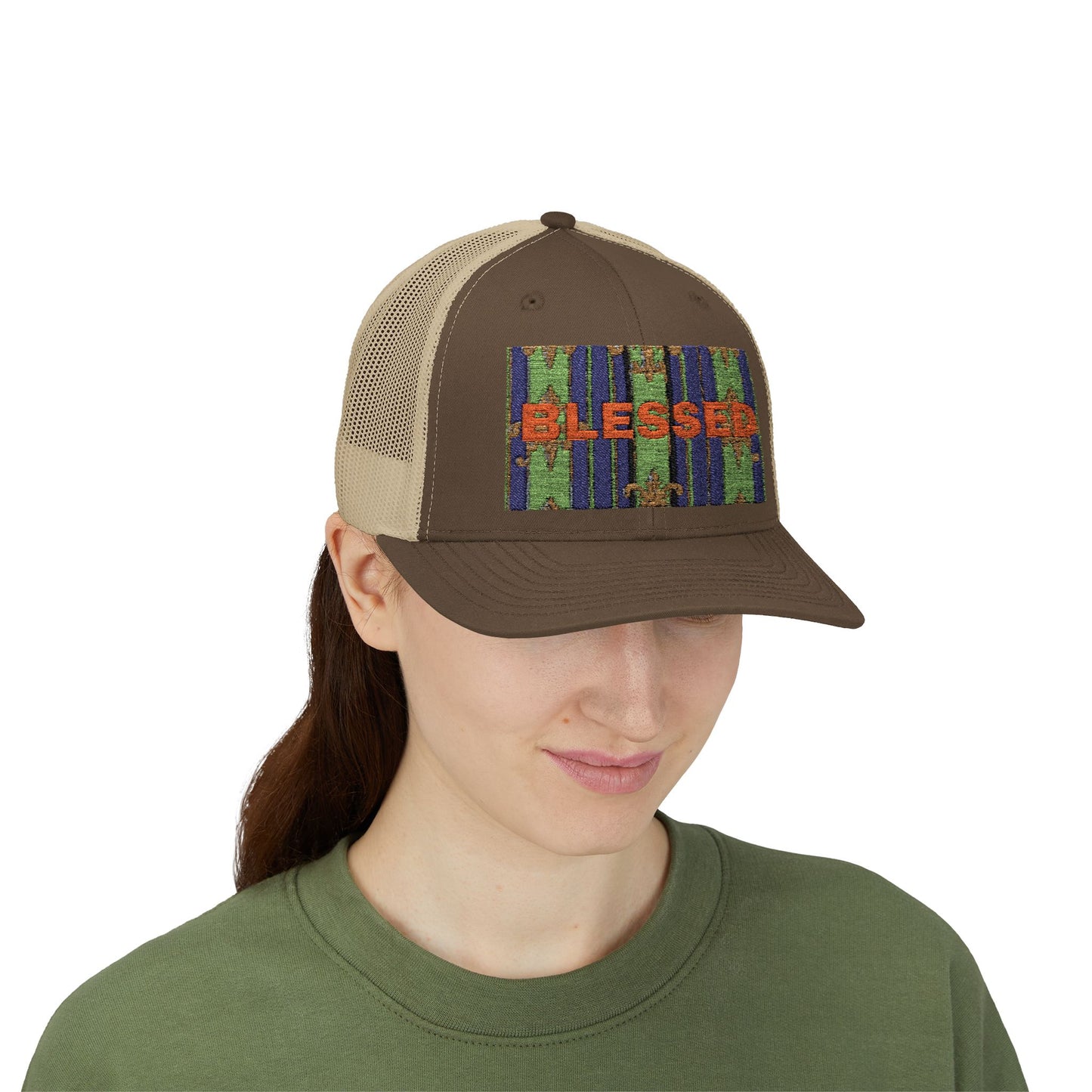 Blessed Snapback Trucker Cap, Casual Hat, Faith Gift, Outdoor Cap, Stylish Accessory, Everyday Wear
