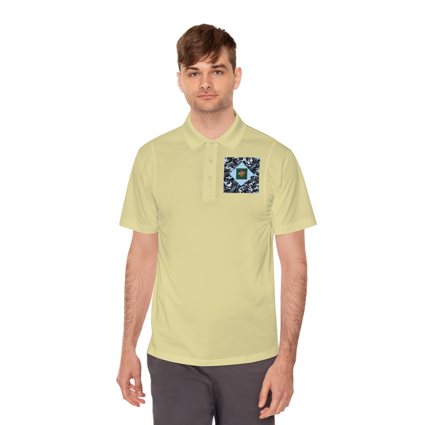 Men's Sport Polo Shirt - Camo & Diamond 8