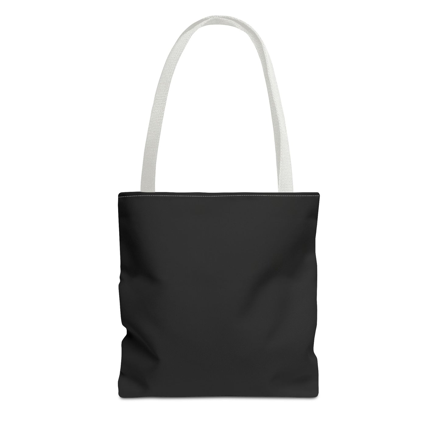 Stylish Black All-Over Print Tote Bag, Eco-Friendly Shopping Bag, Beach Tote, Gift for Her, Everyday Carryall