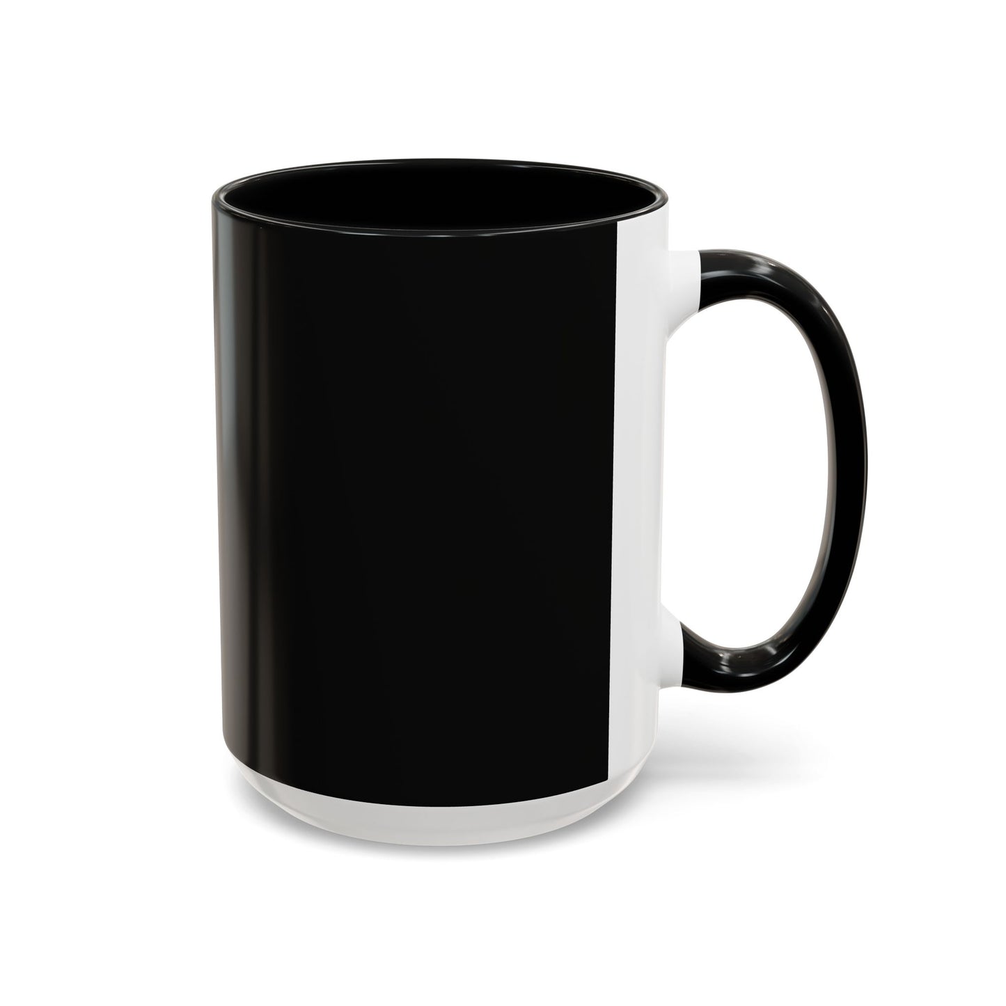 Stylish Black Accent Coffee Mug for Home or Office | Perfect Gift for Coffee Lovers, Unique Black Mug, Customizable Drinkware