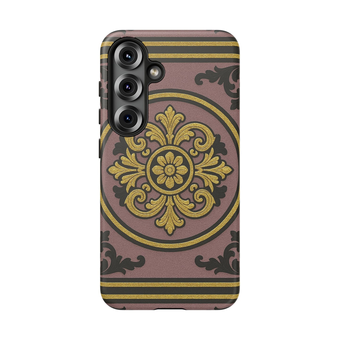 Gilded Mauve With Gold-Black Baroque Tough Cases