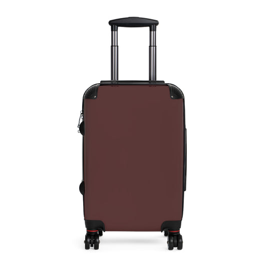 Stylish Brown Merlot Carry-On Luggage for Travelers, Travel Suitcase, Weekend Getaway Bag, Flight Essential, Boarding Bag, Vacation Companion
