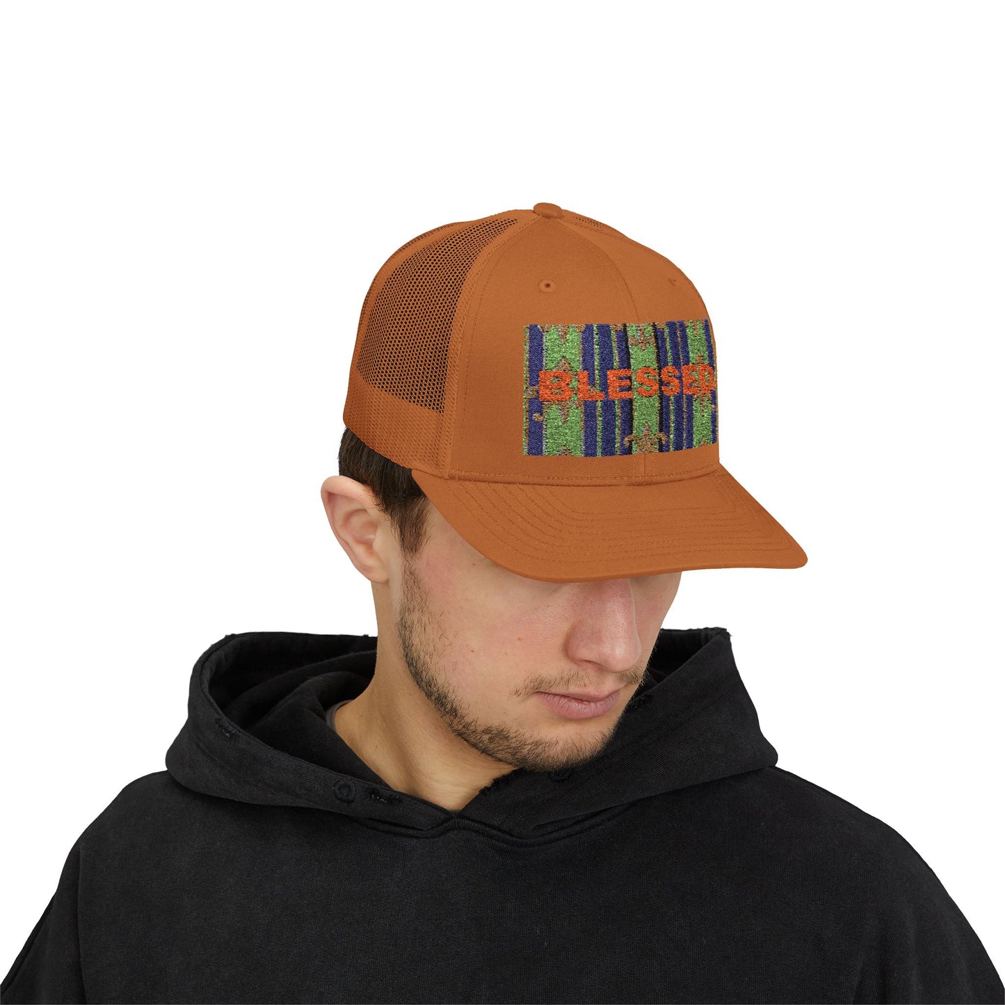 Blessed Snapback Trucker Cap, Casual Hat, Faith Gift, Outdoor Cap, Stylish Accessory, Everyday Wear