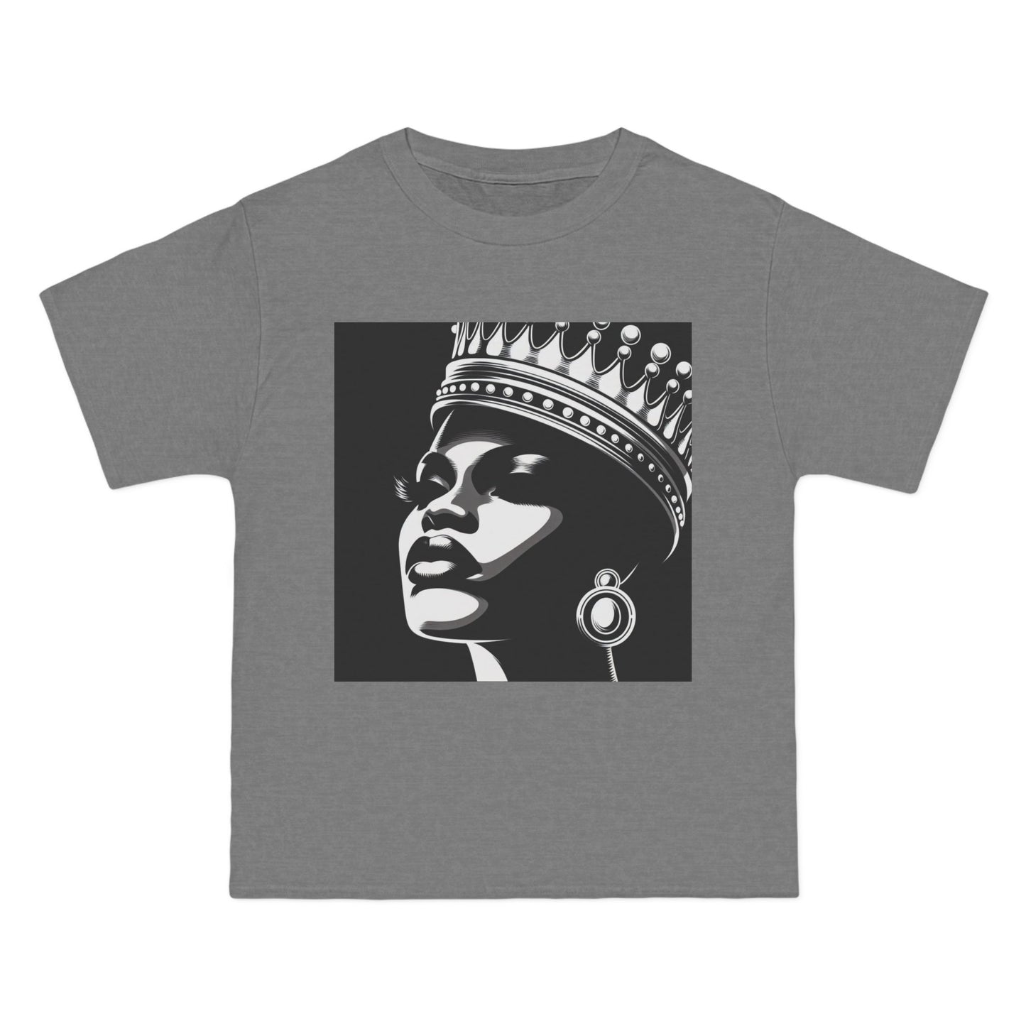 Crowned Beauty T-Shirt, Unisex, Short-Sleeve Tee, Graphic Art Shirt, Queen Vibes Apparel, Unique Gift for Women, Fashion Statement Top