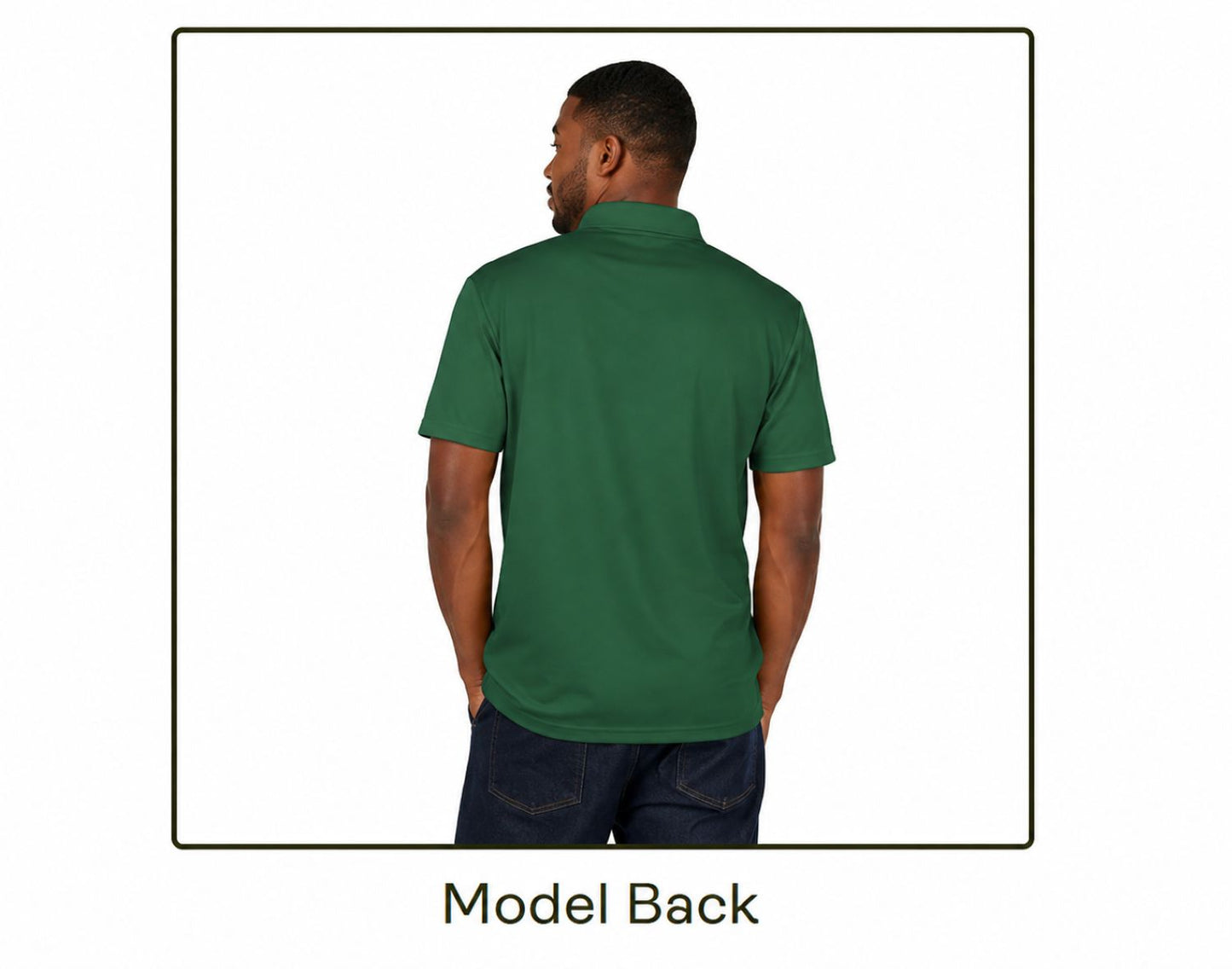 Green Striped Gold Baroque Unisex Polo Shirt (AOP)