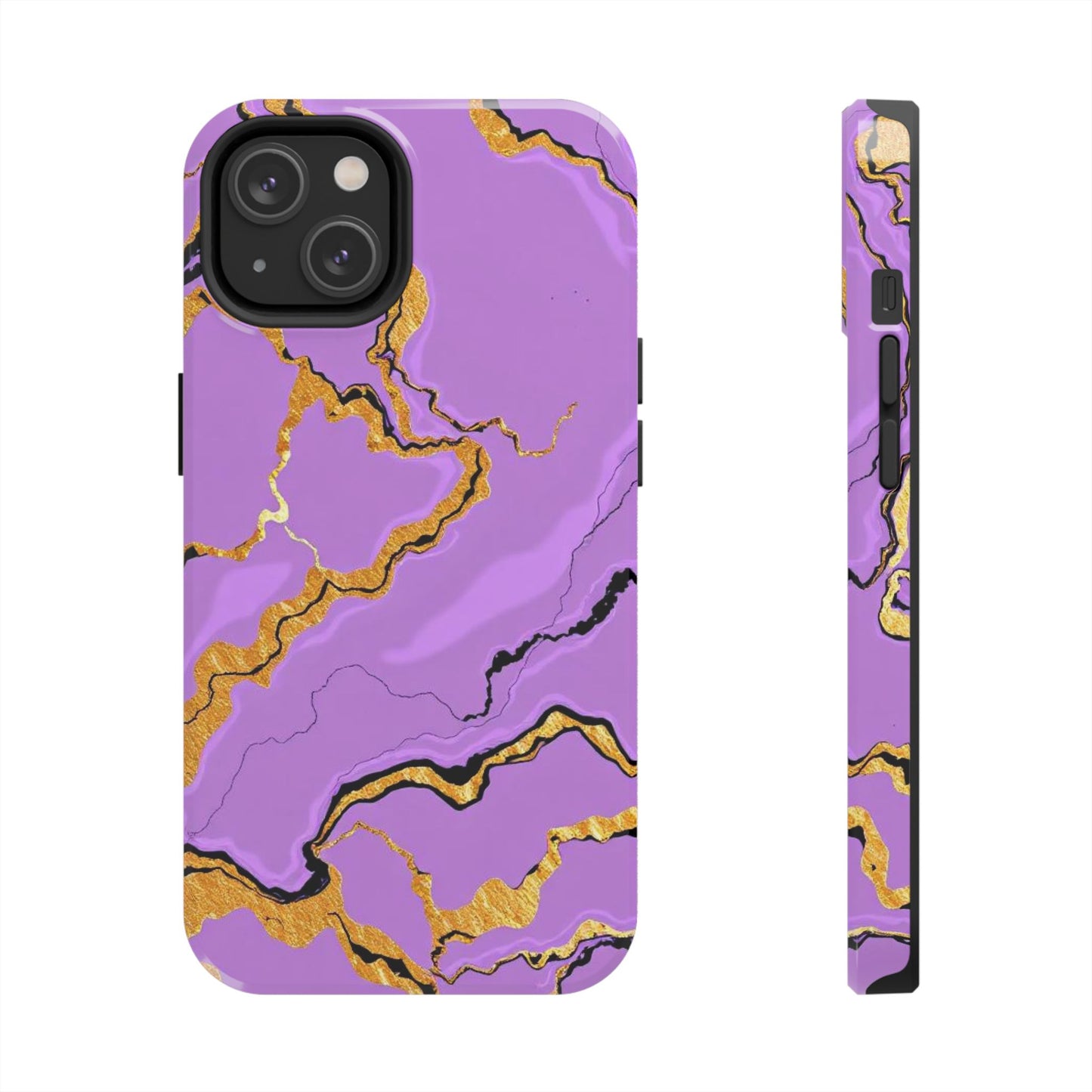 Stylish Tough Phone Cases with Purple Marble Design, Protective Phone Cases, Trendy Phone Accessories, Gift for Her, Unique Phone Cover