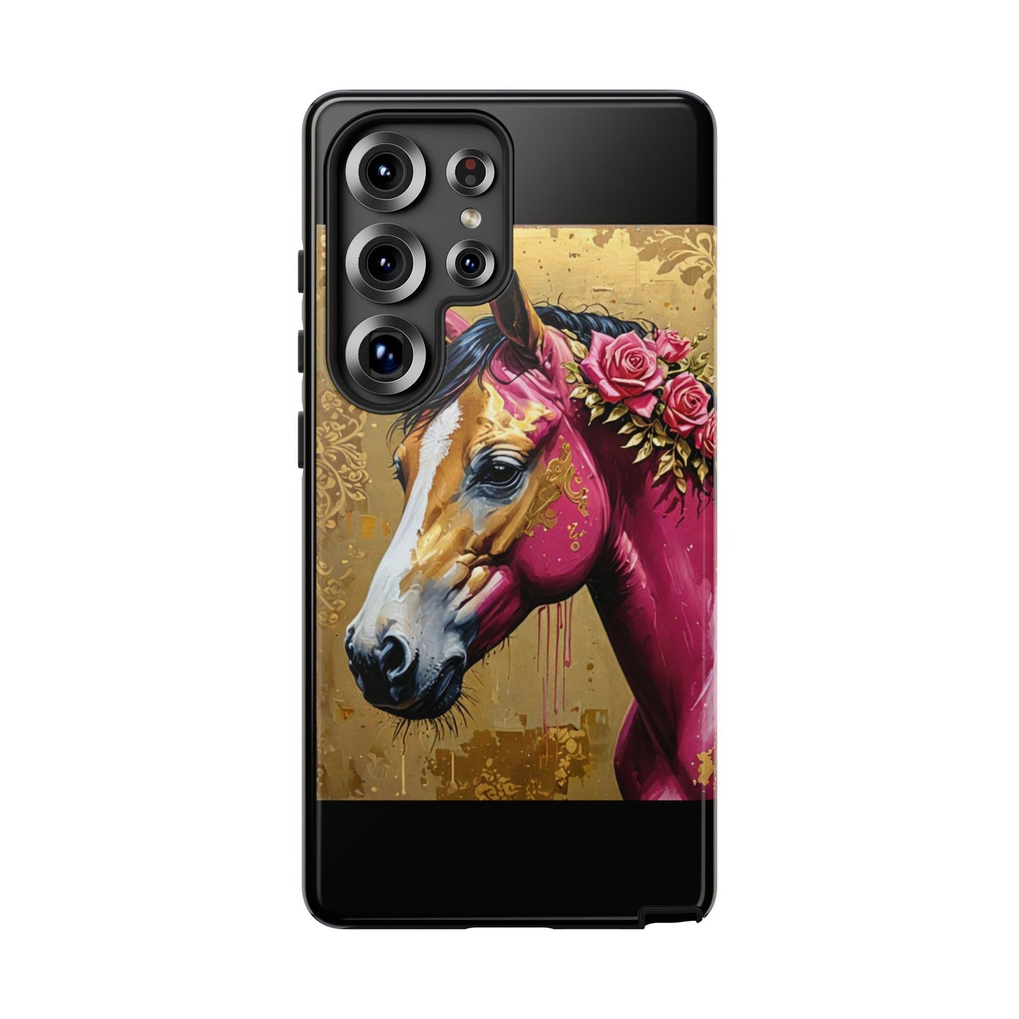 Phone Case - Elegant Horse Damask Design