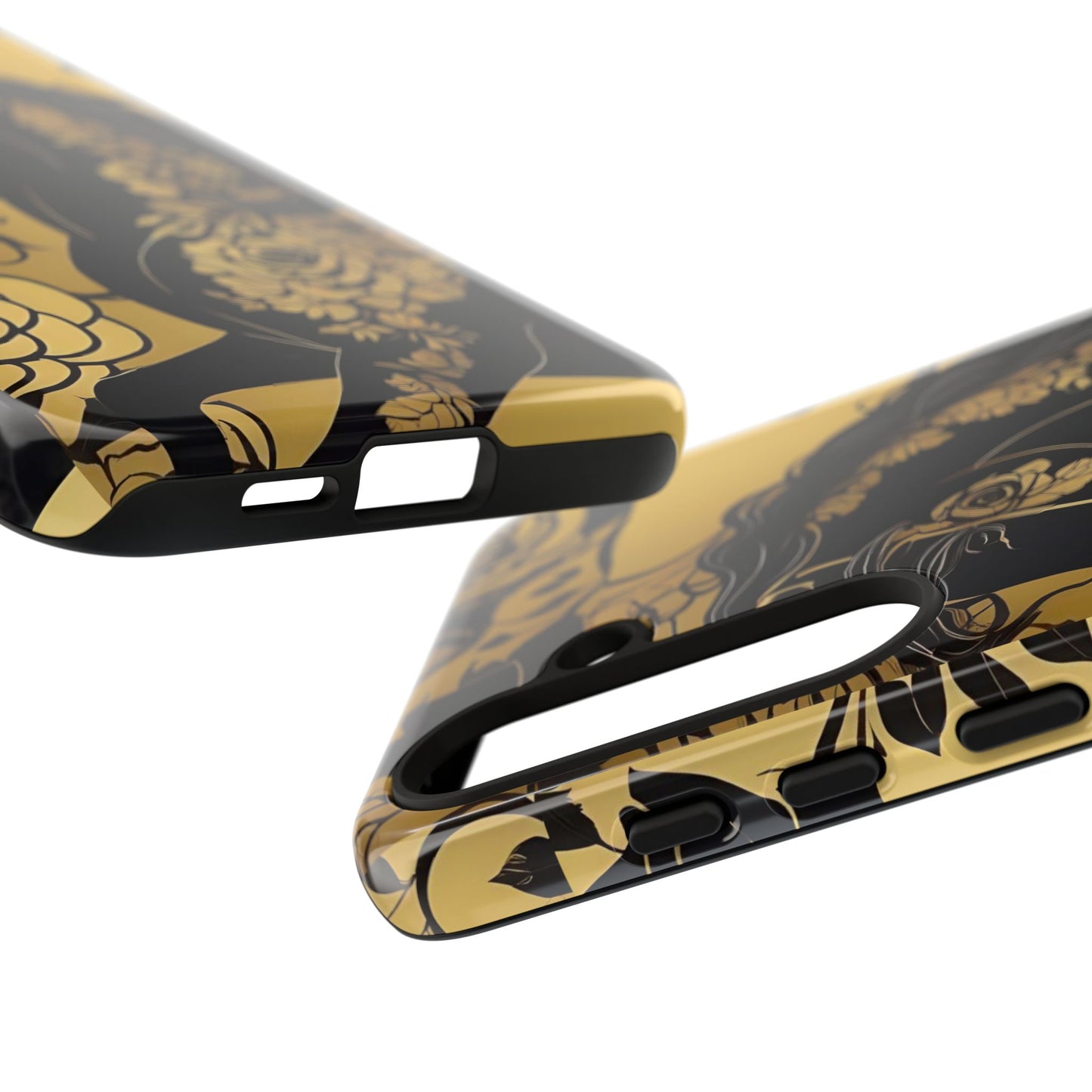 Phone Case - Elegant Horse & Roses Design