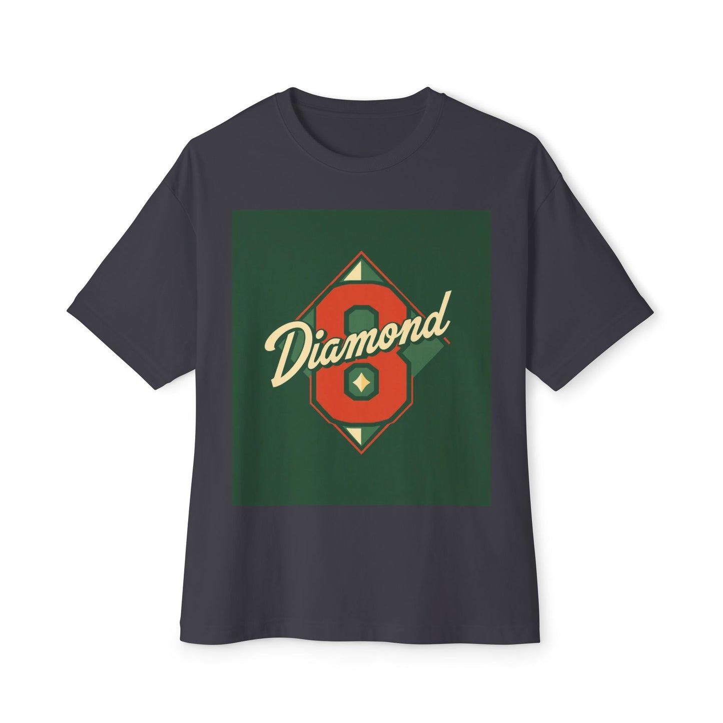 Diamond Oversized Boxy Tee | Casual Streetwear, Gift for Him/Her, 90s Retro Style, Fashion Statement, Unique Graphic Tee - Diamond 8