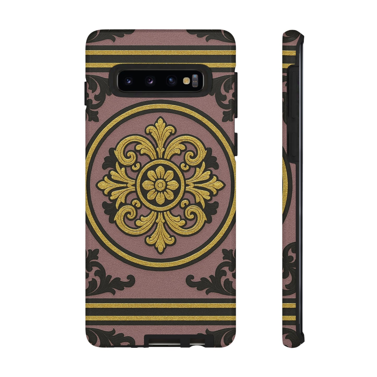 Gilded Mauve With Gold-Black Baroque Tough Cases