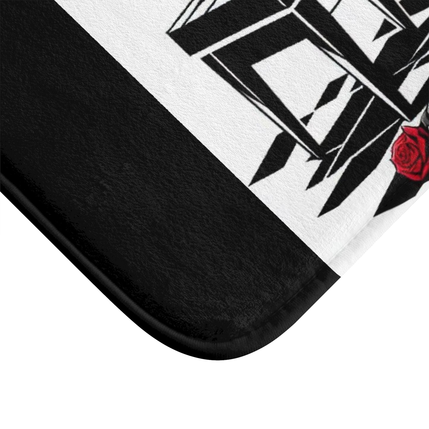 Elegant Piano Roses Bath Mat - Stylish Bathroom Decor