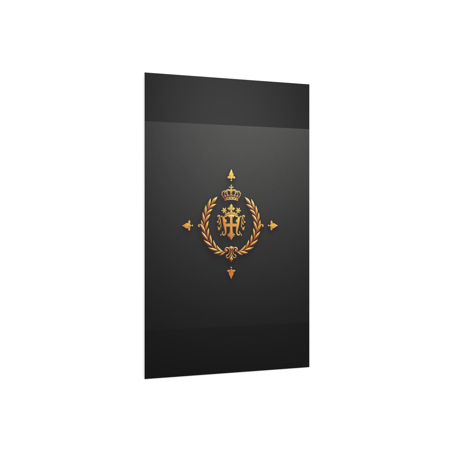 Elegant Foam Board Wall Art, Luxury Home Decor, Royal Crest Display, Office Decoration, Unique Gift Idea, Modern Wall Decor - Gold Crest