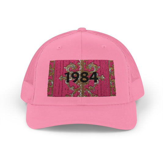 Vibrant 1984 Snapback Trucker Cap, Retro Cap for Summer, Trendy Baseball Hat, Fashionable Gift, Perfect for Festivals