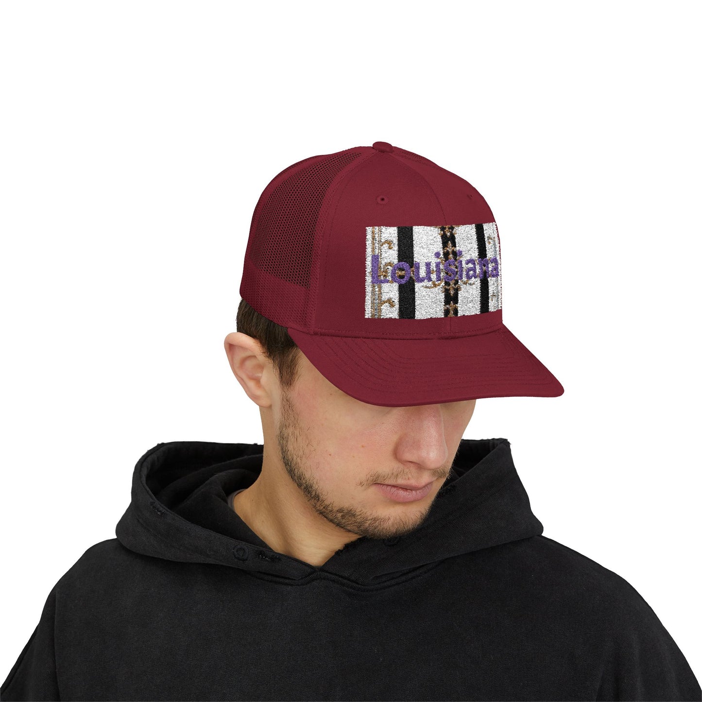 Stylish Louisiana Snapback Trucker Cap for Trendy Outfits, Perfect for Gifts, Outdoor Events, Summer Festivals, Casual Wear