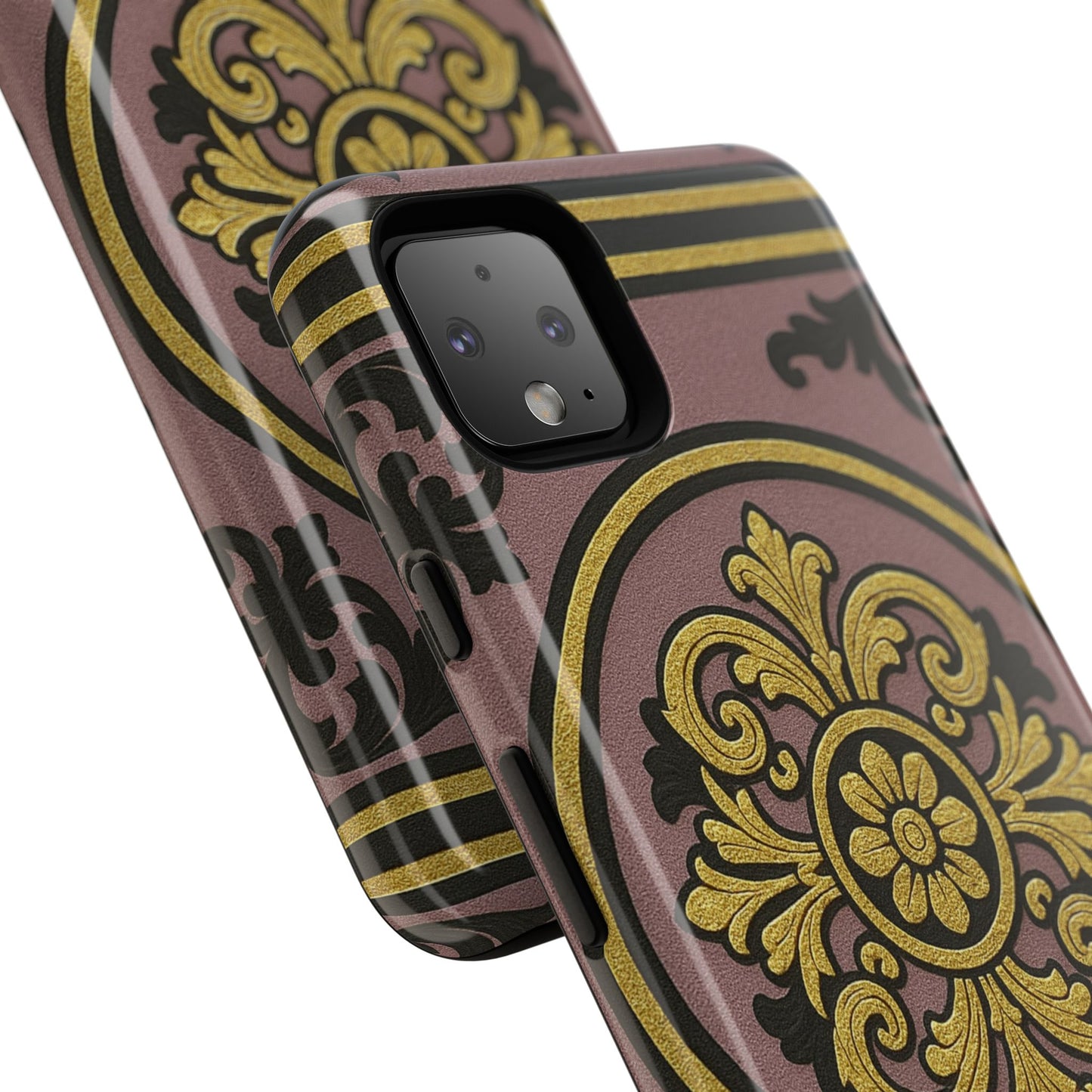 Gilded Mauve With Gold-Black Baroque Tough Cases
