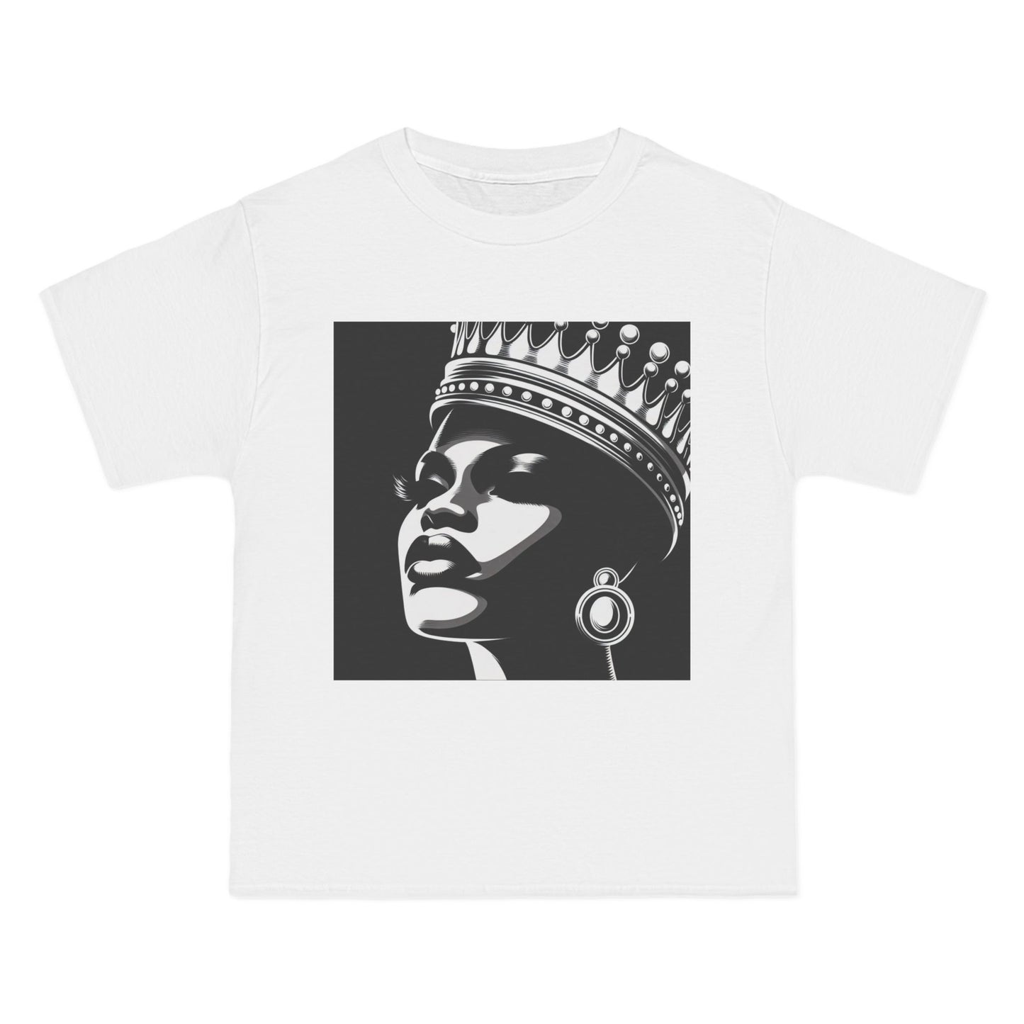 Crowned Beauty T-Shirt, Unisex, Short-Sleeve Tee, Graphic Art Shirt, Queen Vibes Apparel, Unique Gift for Women, Fashion Statement Top