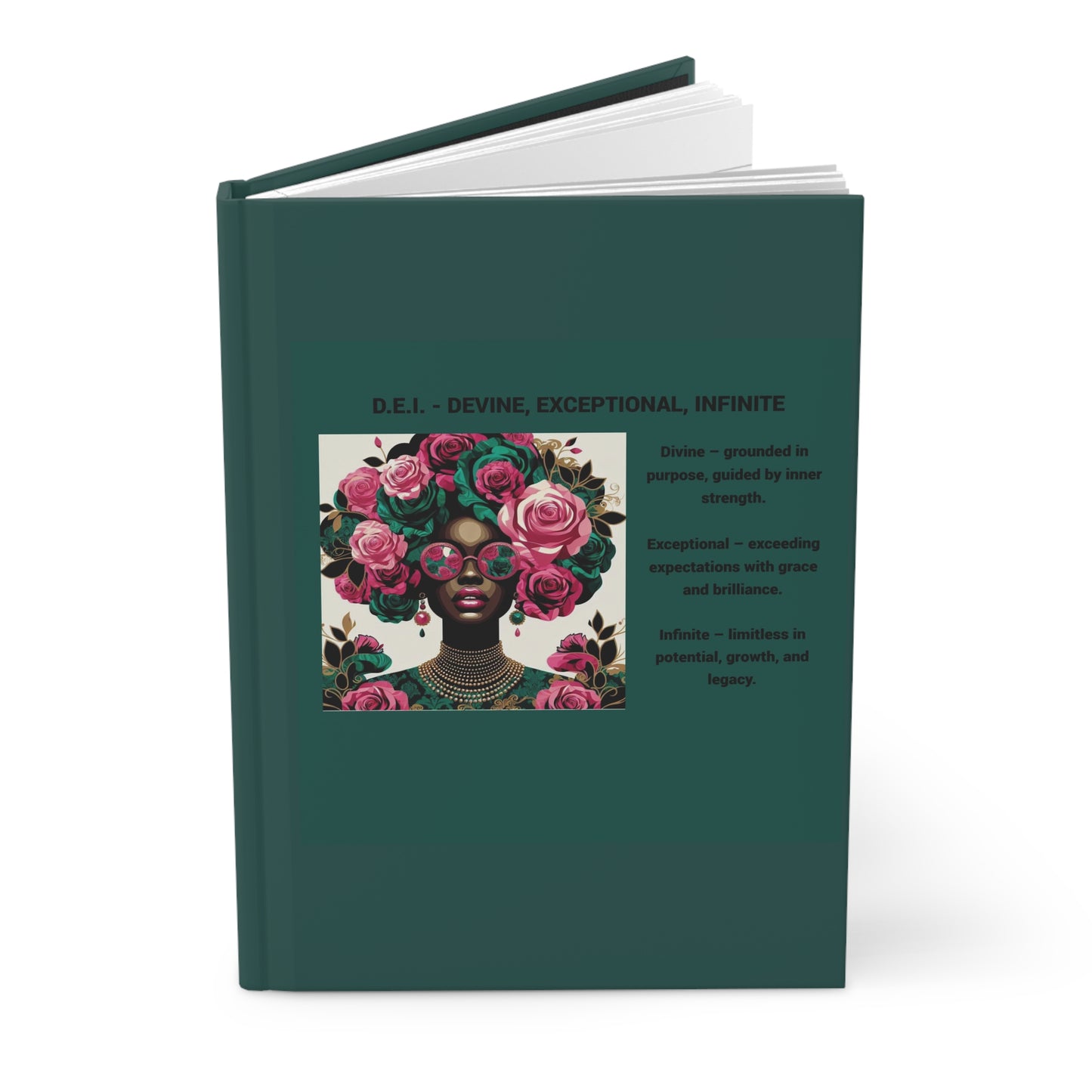 Inspirational Hardcover Journal - (Divine, Exceptional, Infinite)