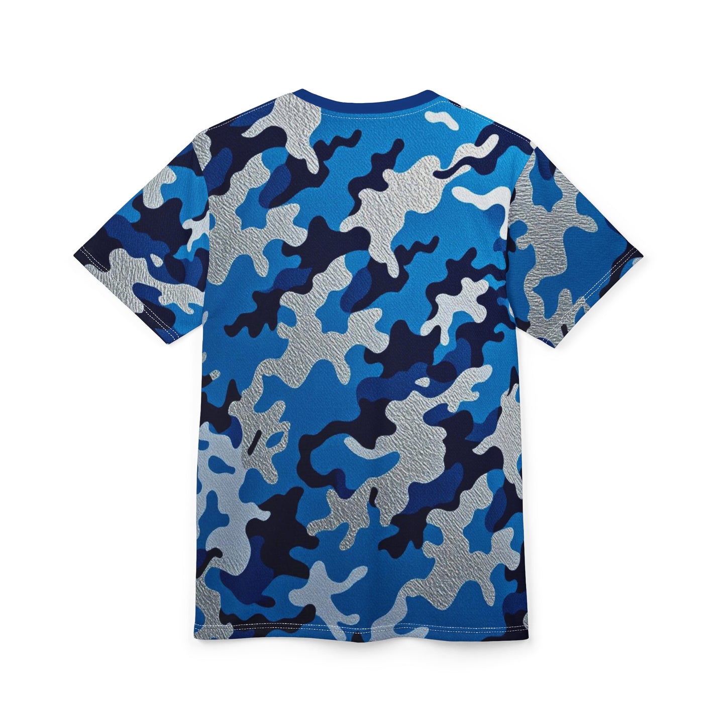 Cool Camo Unisex Tee, Stylish Casual Wear, Perfect for Outdoor Adventures, Gift for Him, Summer Essentials, Streetwear Style - Blue Camo