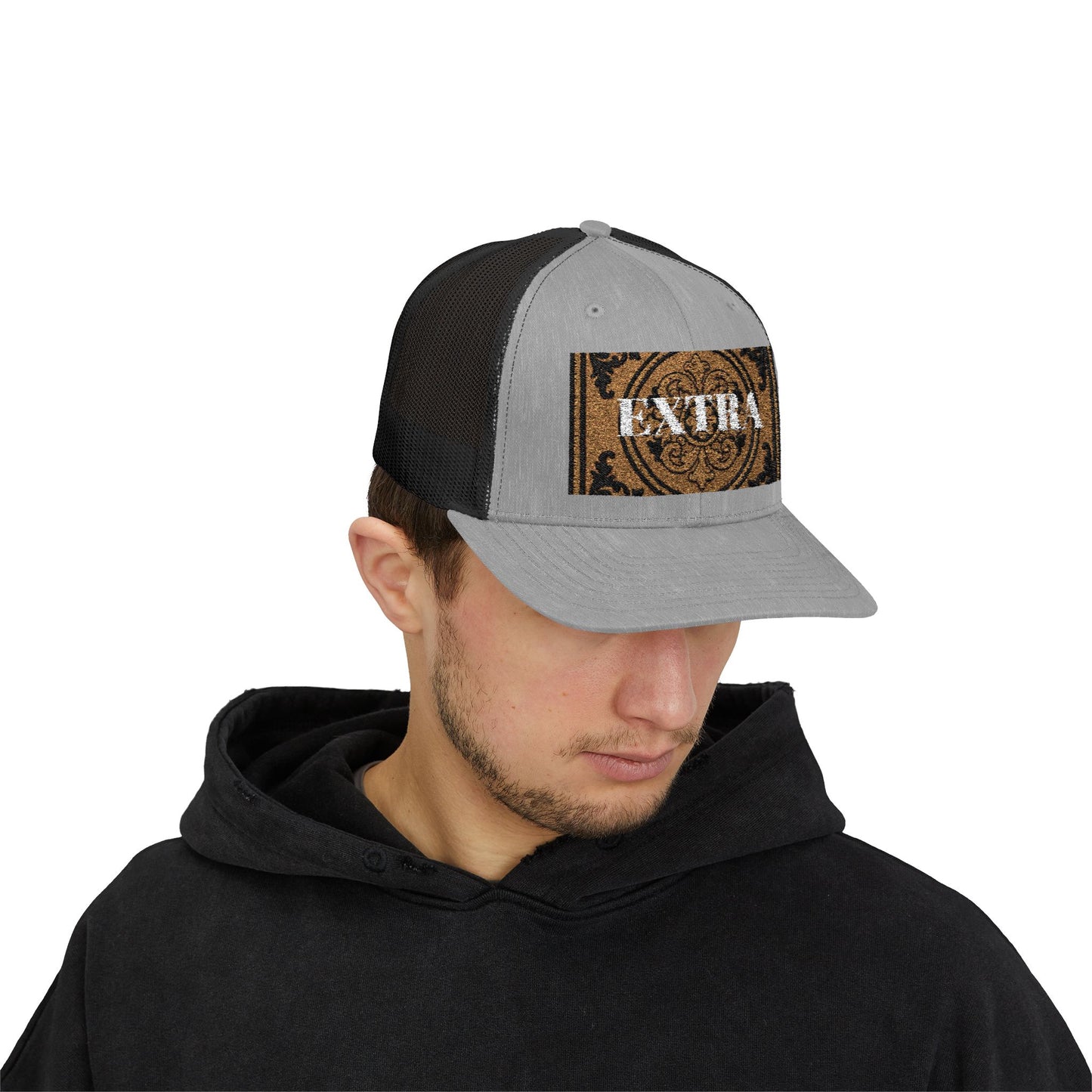 Stylish Extra Baroque Trucker Cap with Vintage Design - Perfect for Casual Outings, Summer Festivals, and Gift Giving, Fashion Hat, Trendy Headwear