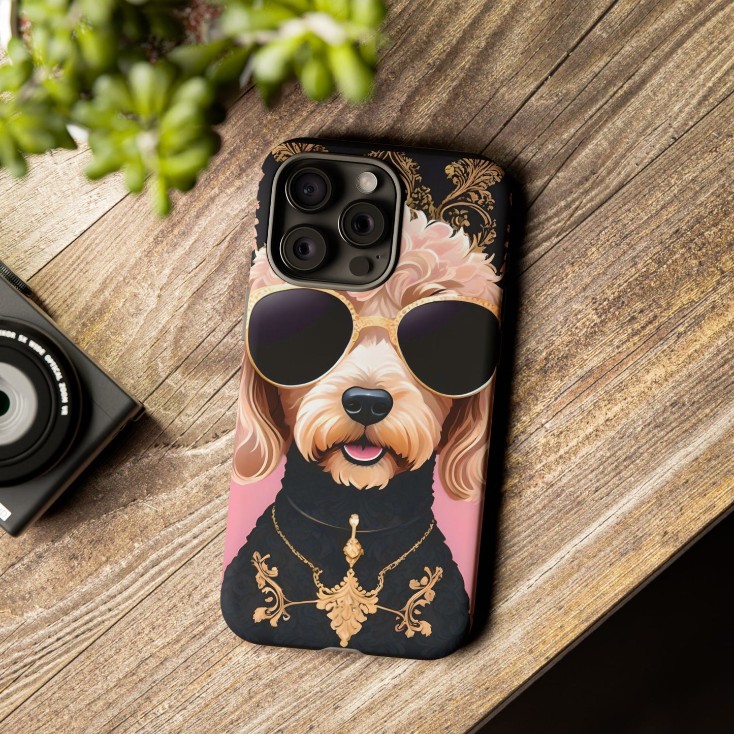 Phone Case - Golden Doodle In Sunglasses Tough Case