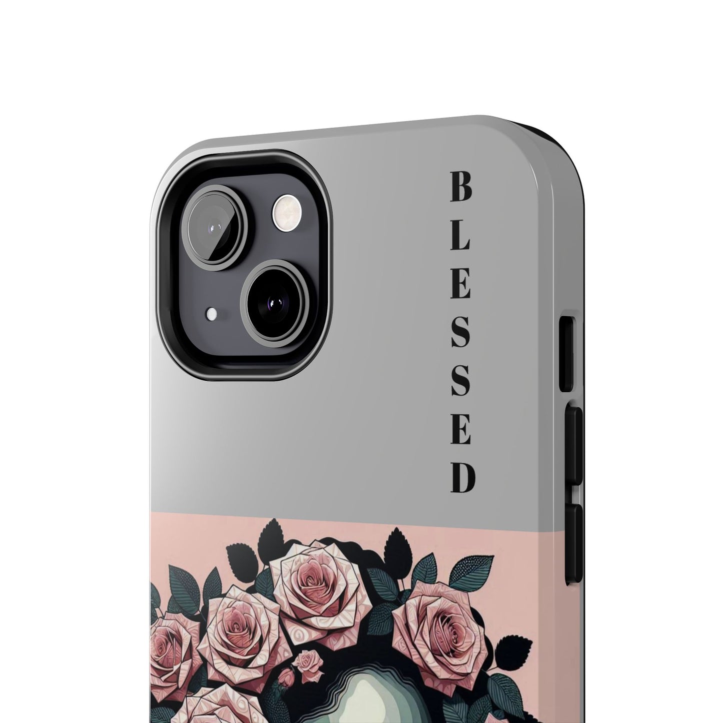 Blessed Floral Tough Phone Cases | Unique Gift for Her, Gift for Mom, Stylish Protection, Birthday Present, Black Girl Art
