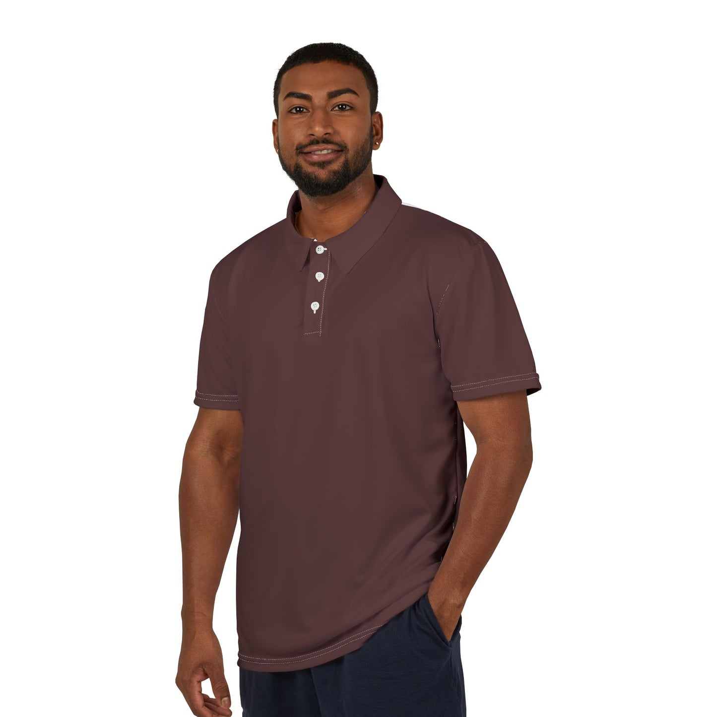 Stylish Brown Merlot Unisex Polo Shirt - Perfect for Casual Wear, Gifts, and Gatherings, Summer Events, Everyday Comfort