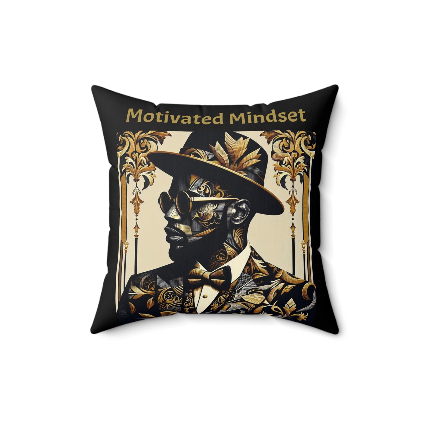 Motivated Mindset Decorative Pillow, Motivational Home Decor, Inspirational Throw Pillow, Gift for Him, Office or Bedroom Accent