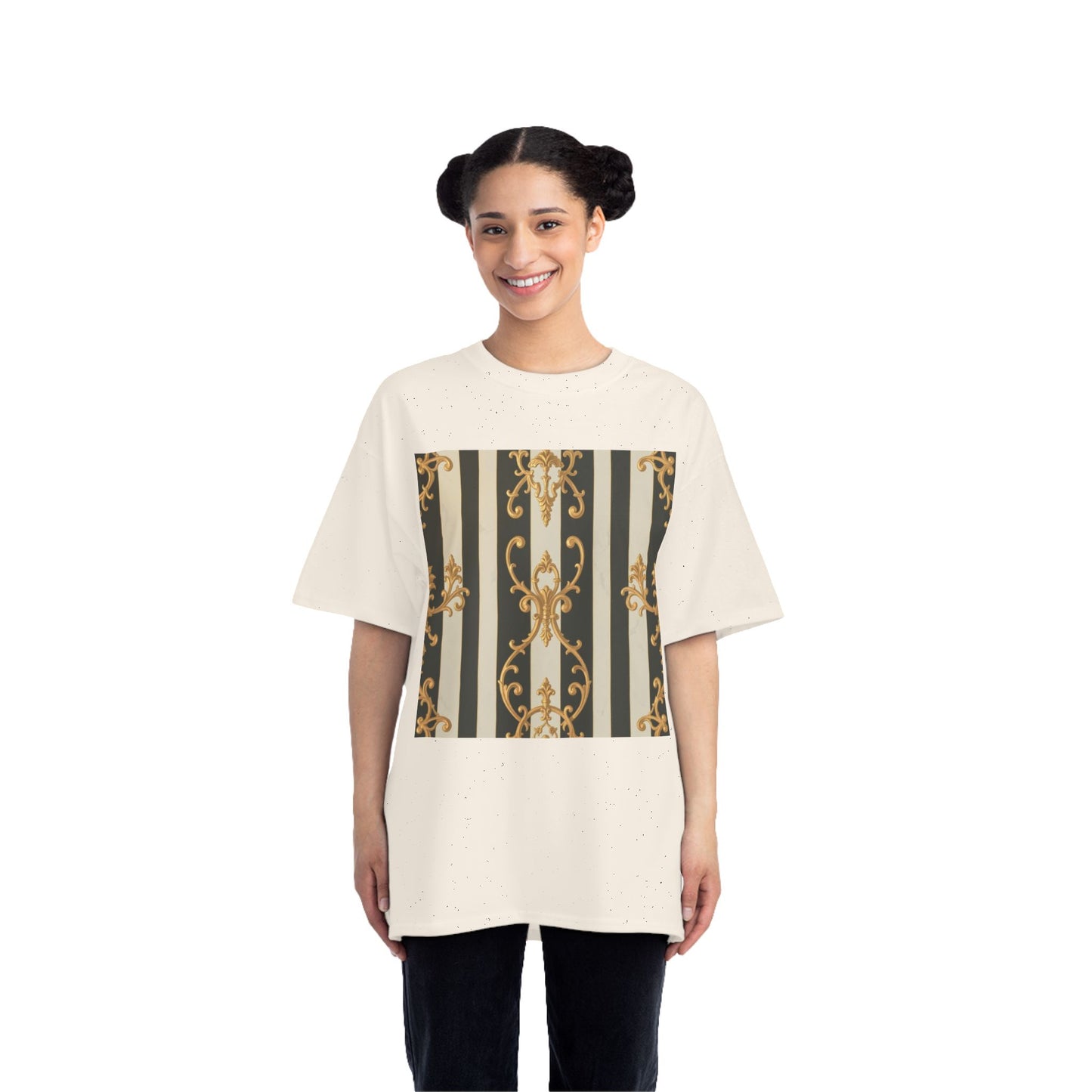 Elegant Baroque-Inspired Short-Sleeve T-Shirt, Vintage Style Tee, Fashion Statement Top, Unique Gift for Art Lovers