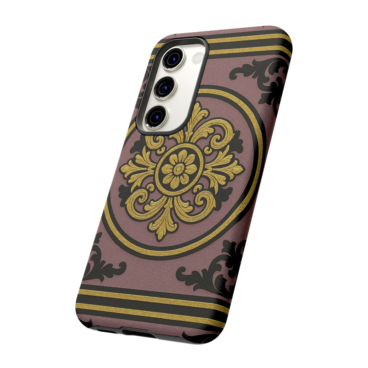 Gilded Mauve With Gold-Black Baroque Tough Cases