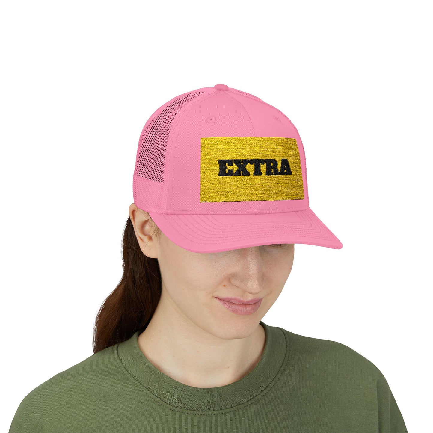 Extra Sparkling Gold Snapback Trucker Cap, Casual Hat, Fashion Accessory, Outdoor Gear, Gift for Him/Her, Party Wear