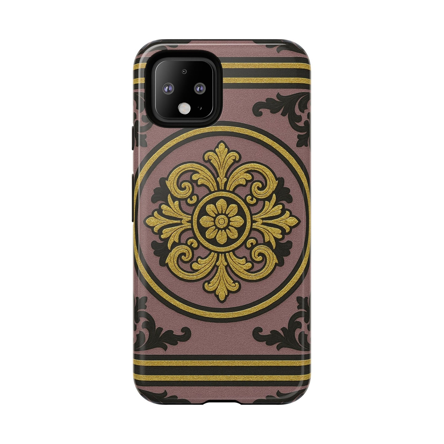 Gilded Mauve With Gold-Black Baroque Tough Cases