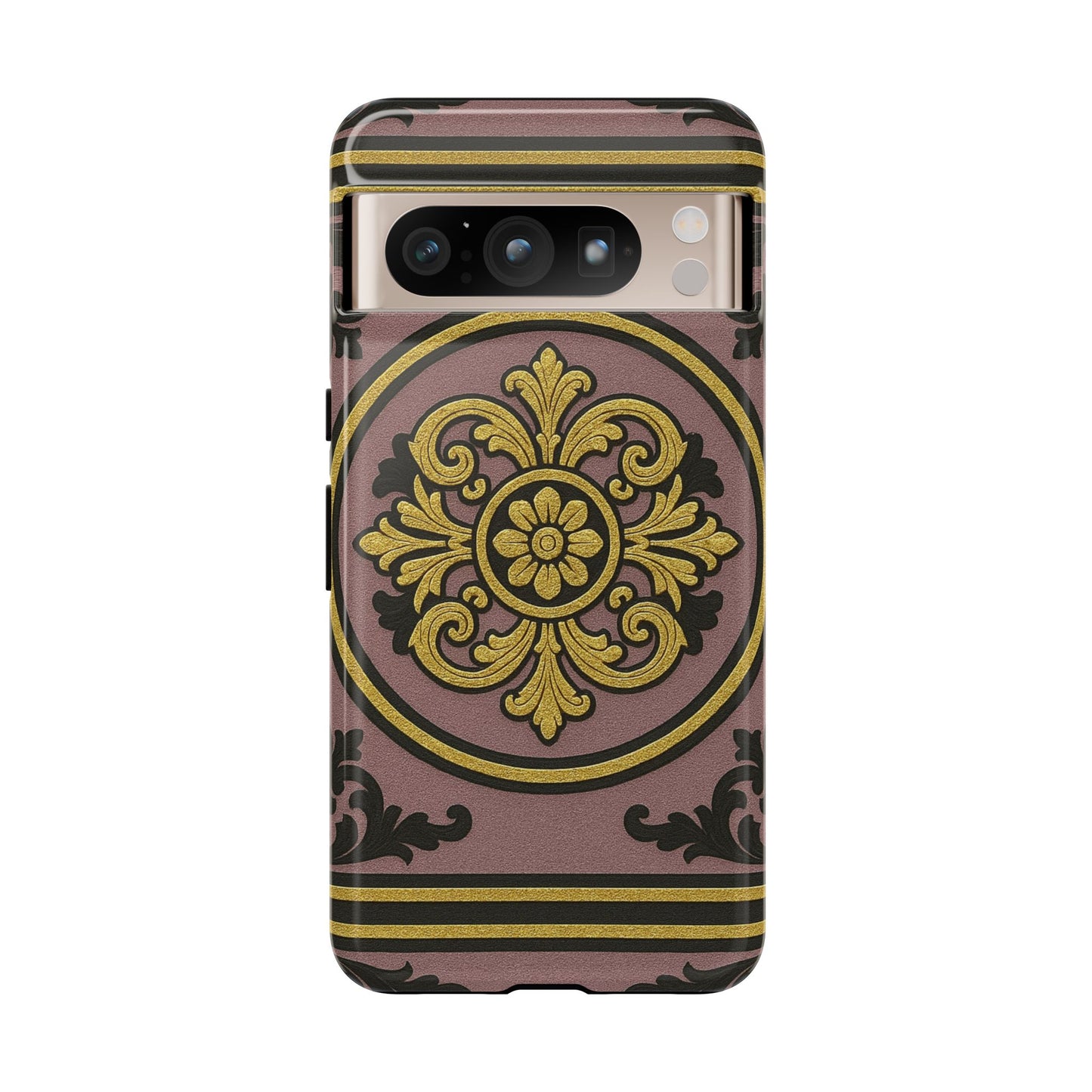 Gilded Mauve With Gold-Black Baroque Tough Cases