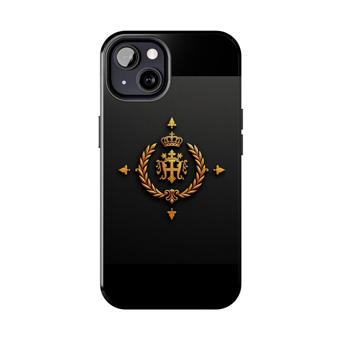 Luxurious Monarch Phone Case, Tough Phone Covers, Elegant Tech Accessories, Gold Crown Design, Stylish Gift for Him/Her - Gold Crest
